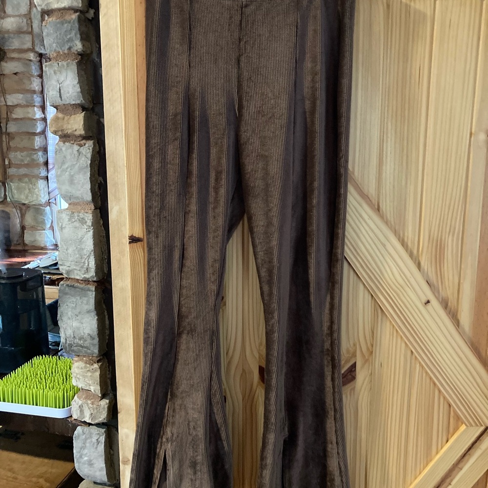Brown Flared Pants